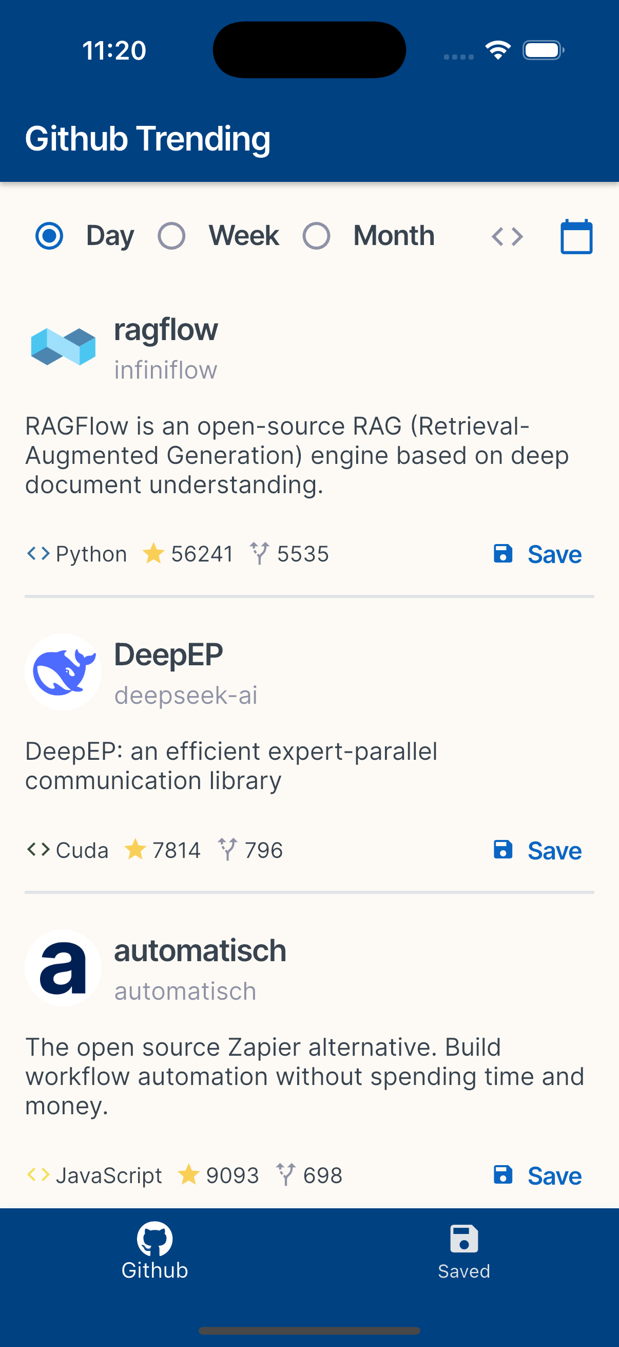Trending Git App Screenshot 4